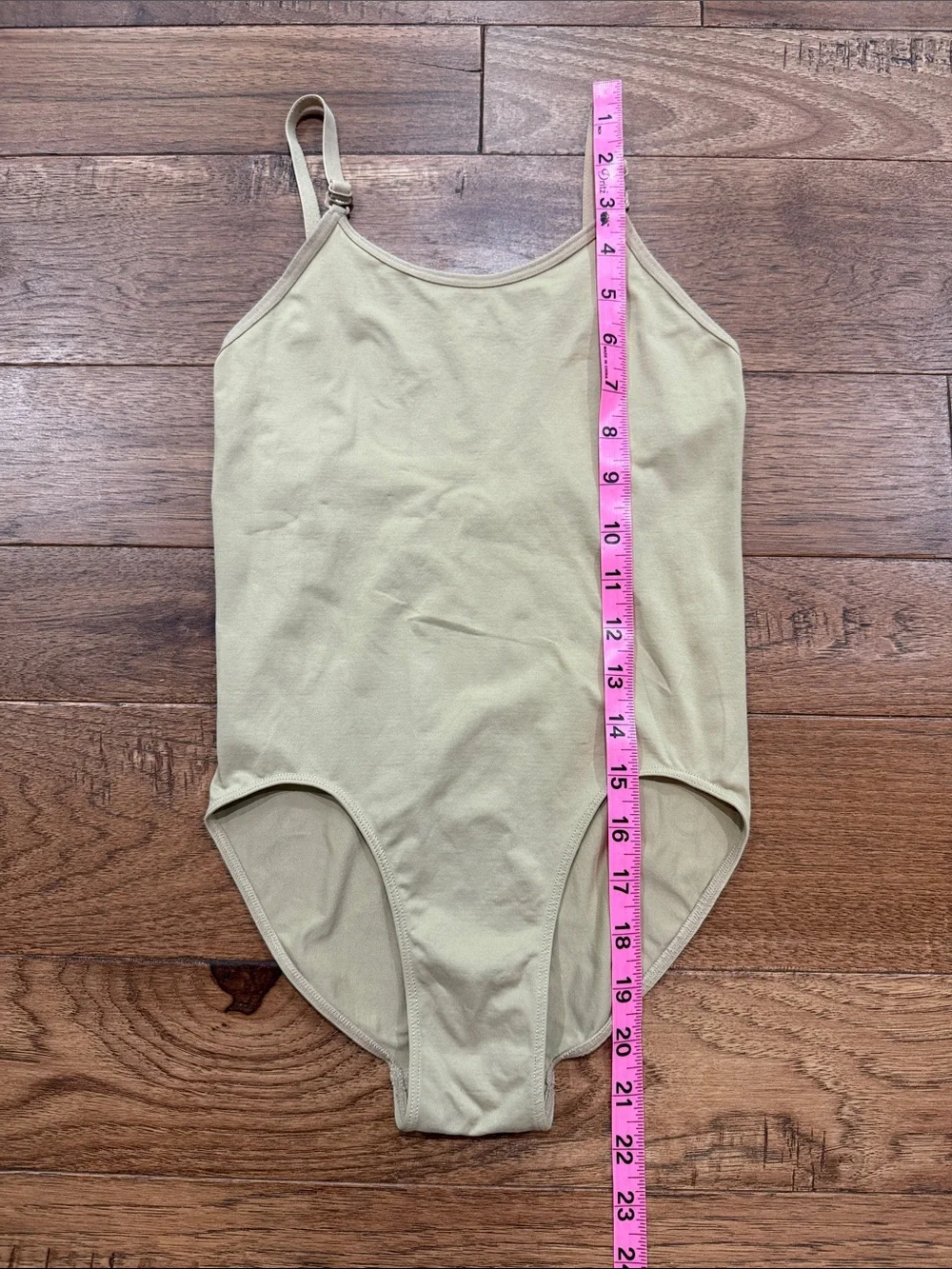 Stelle Girls Nude Camisole Leotard Adjustable Straps - Size L